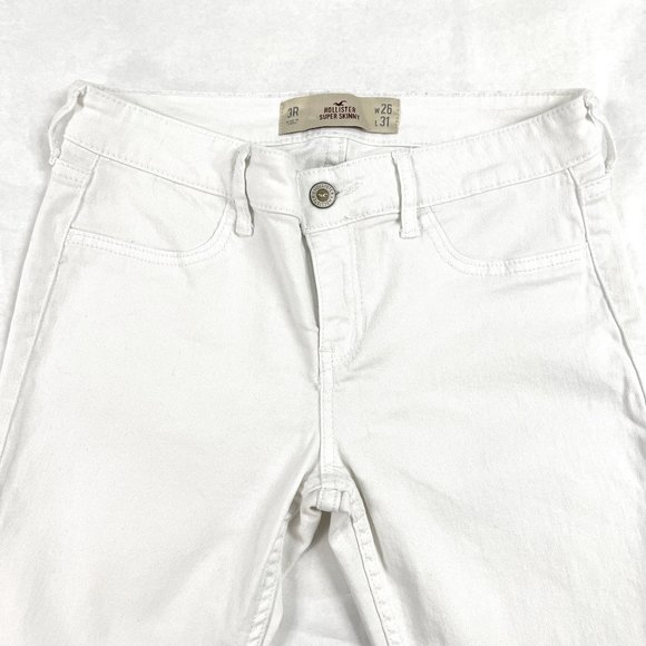Hollister Super Skinny White Jeans - Sz 26 - Picture 3 of 3